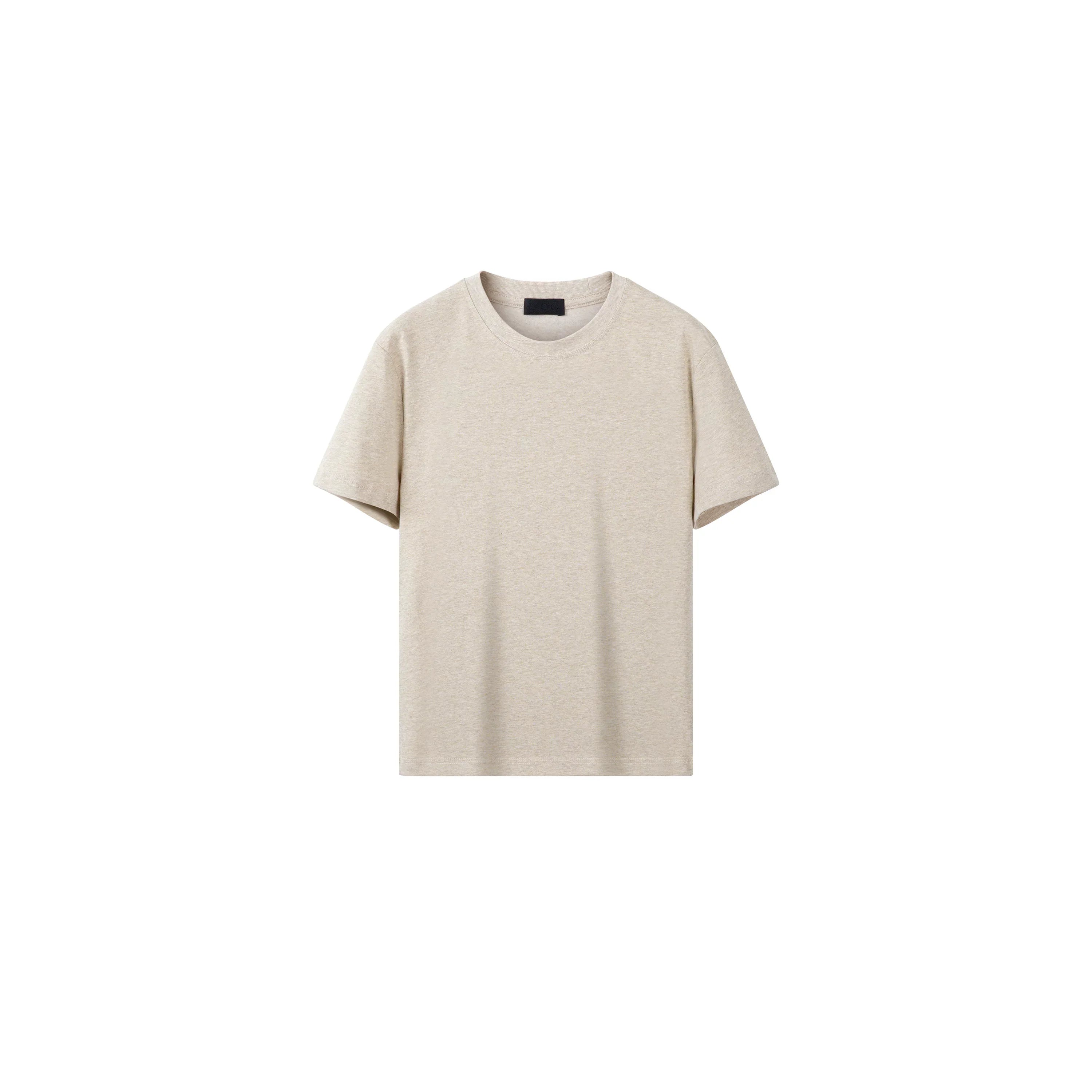 PLUS NO LOGO Casual Front Shoulder Short Sleeve Fitness Tee