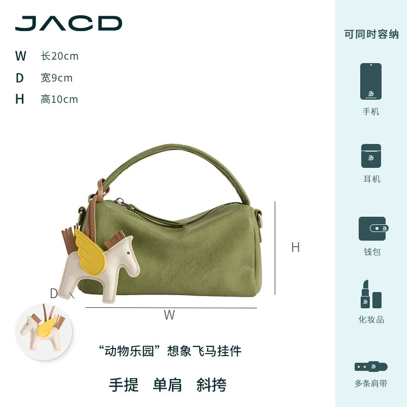 JACD Crossbody Premium Pillow Bag Portable Boston Bag
