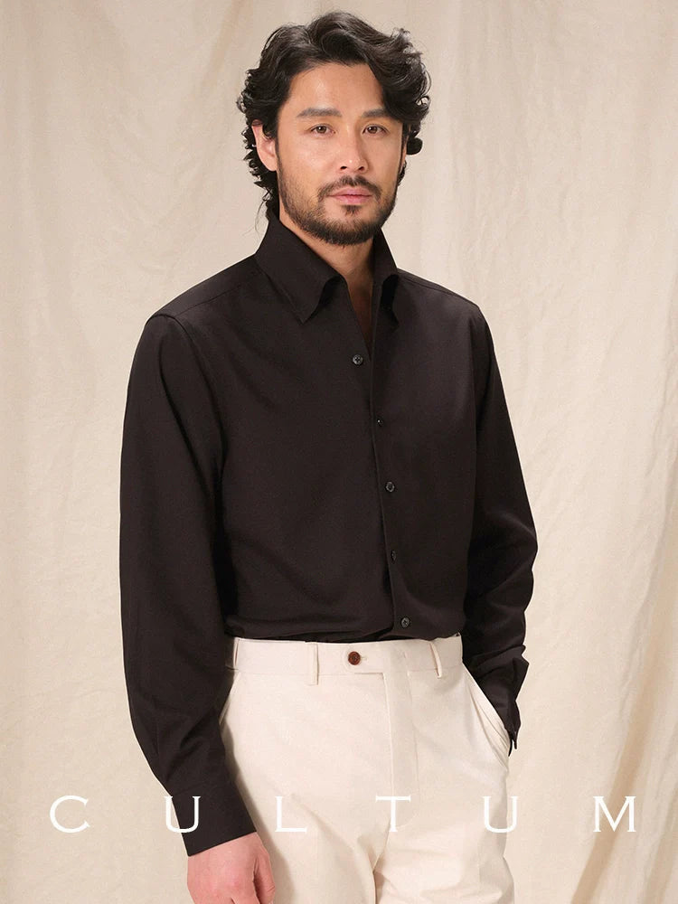CULTUM  One-piece Collar Wrinkle-resistant Easy-care Shirt
