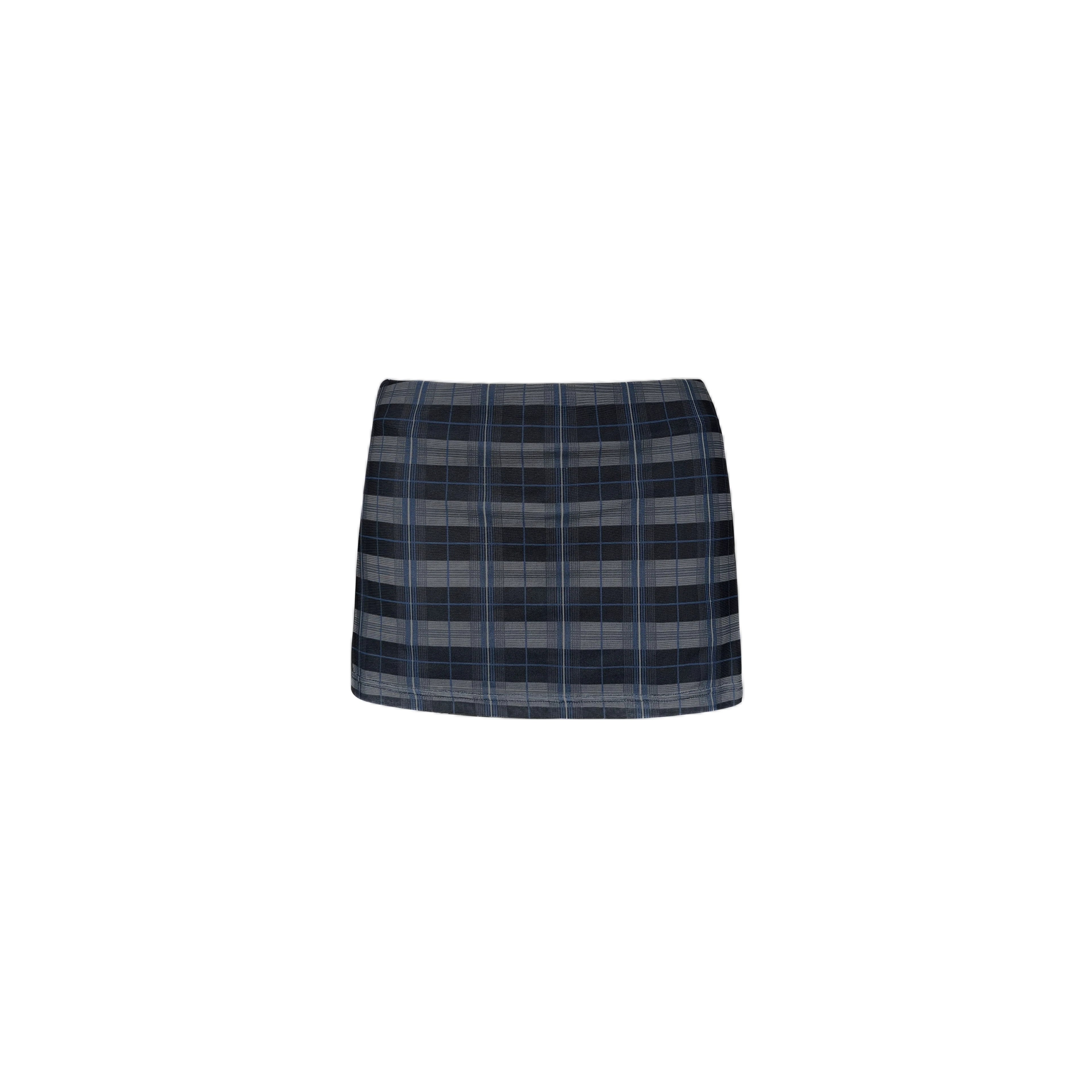 Jim Kennet Low-rise Plaid Anti-light Skirt