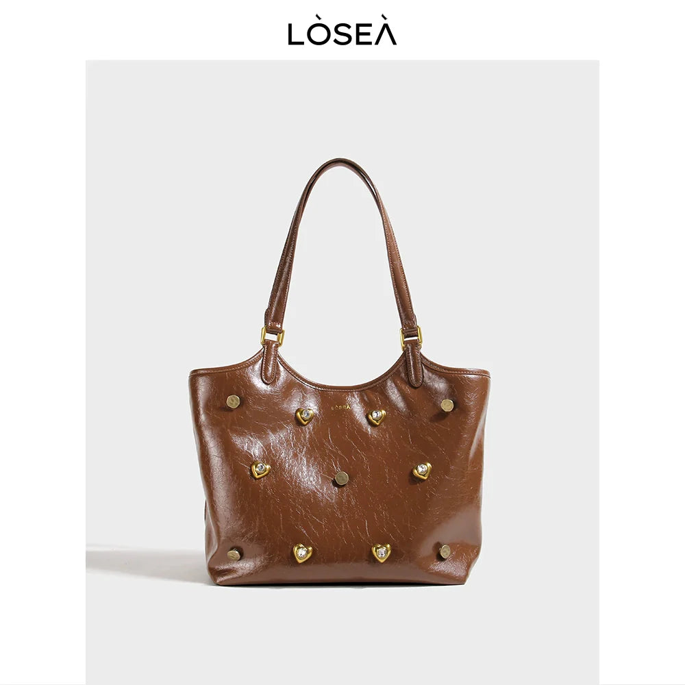 LOSEA Simple and Versatile Large-capacity Tote Bag