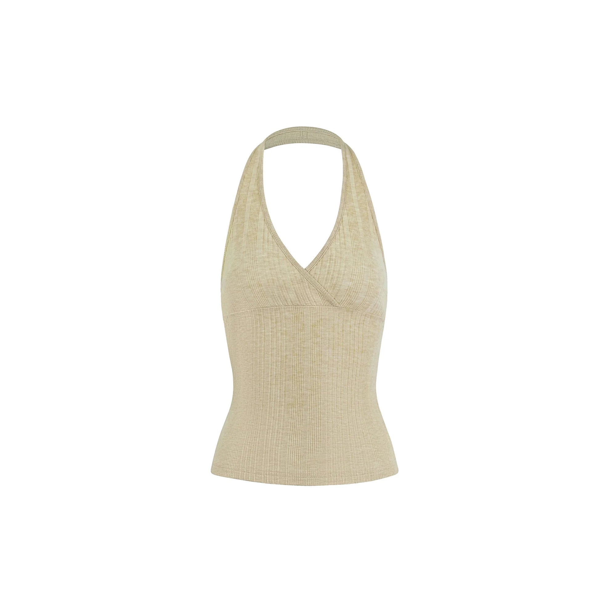Jim Kennet Cross V-Neck Knitted Pit Strip Neck Sling