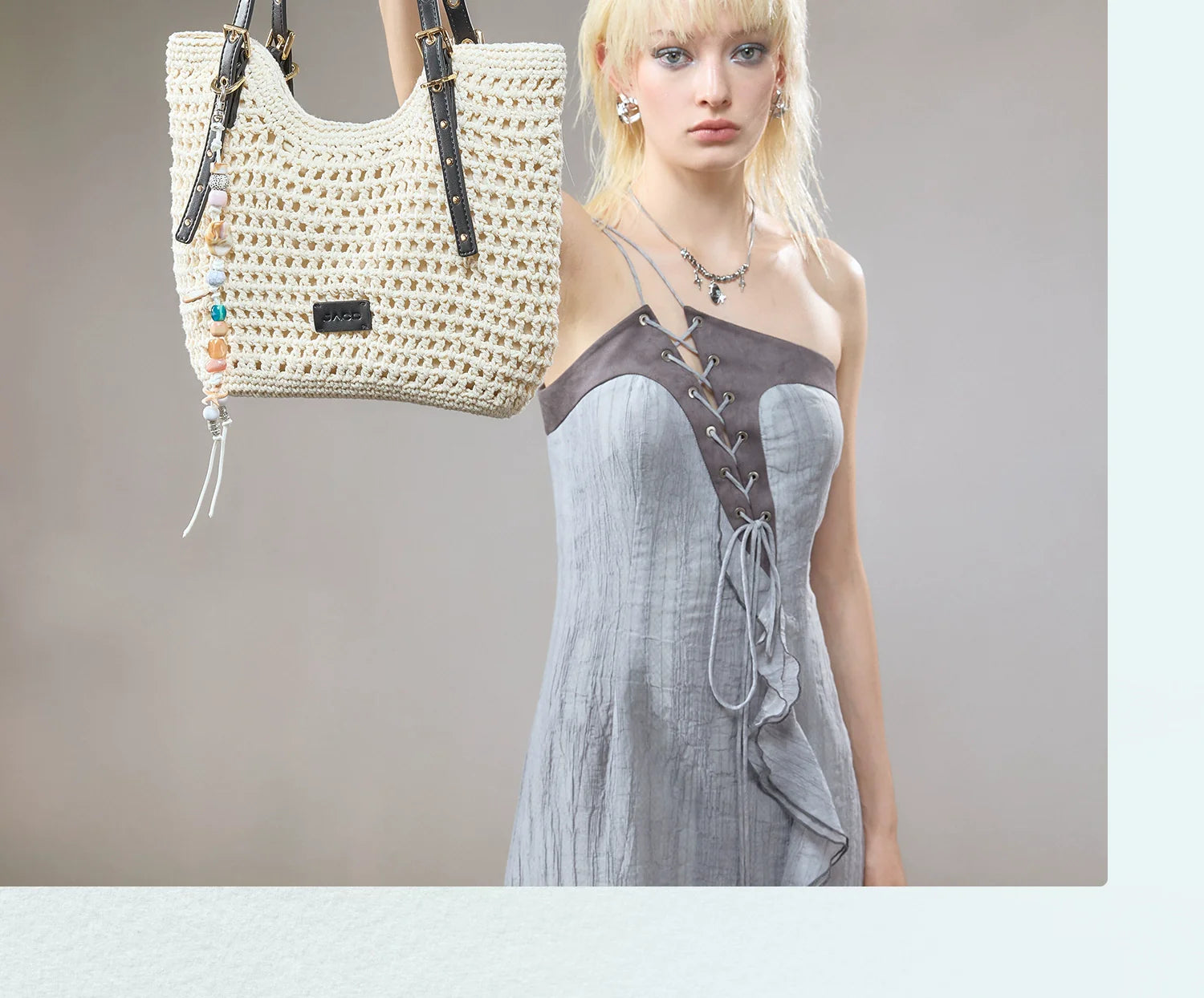 JACD Beach Holiday Woven Tote Bag