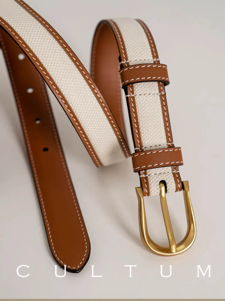 CULTUM 2.5cm Casual Versatile Vintage Belt