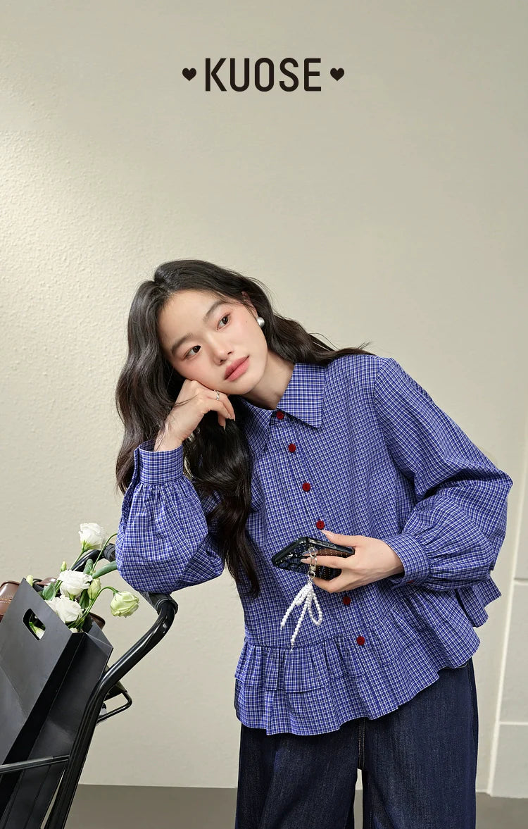 Kuose Ruffle Casual Shirt
