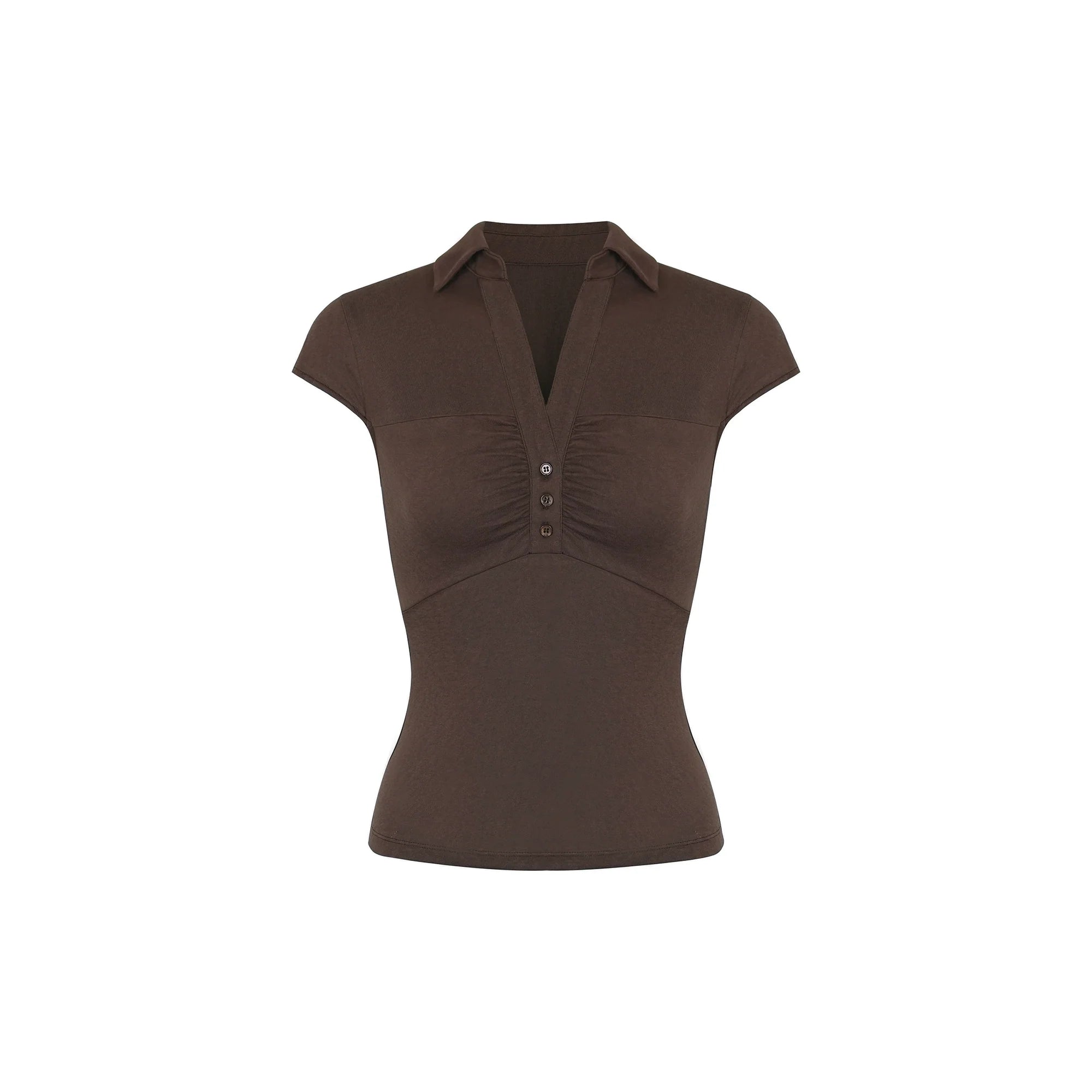 Jim Kennet Vintage Pleated Waist Shirt Knitted Top