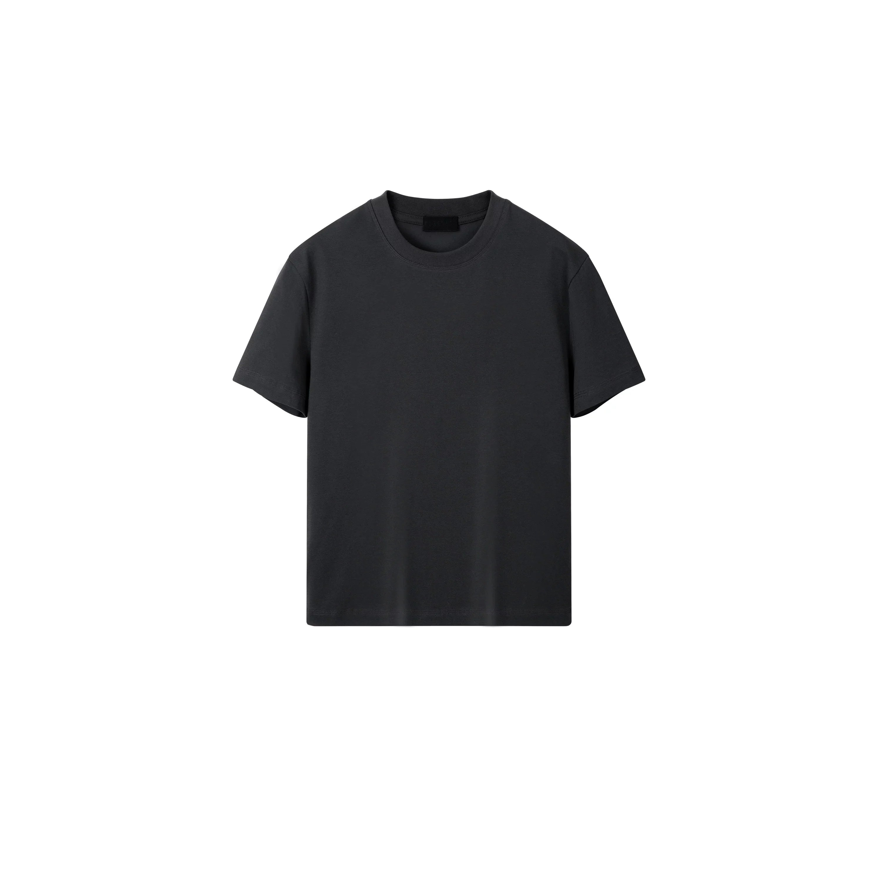 PLUS NO LOGO Casual Front Shoulder Short Sleeve Fitness Tee