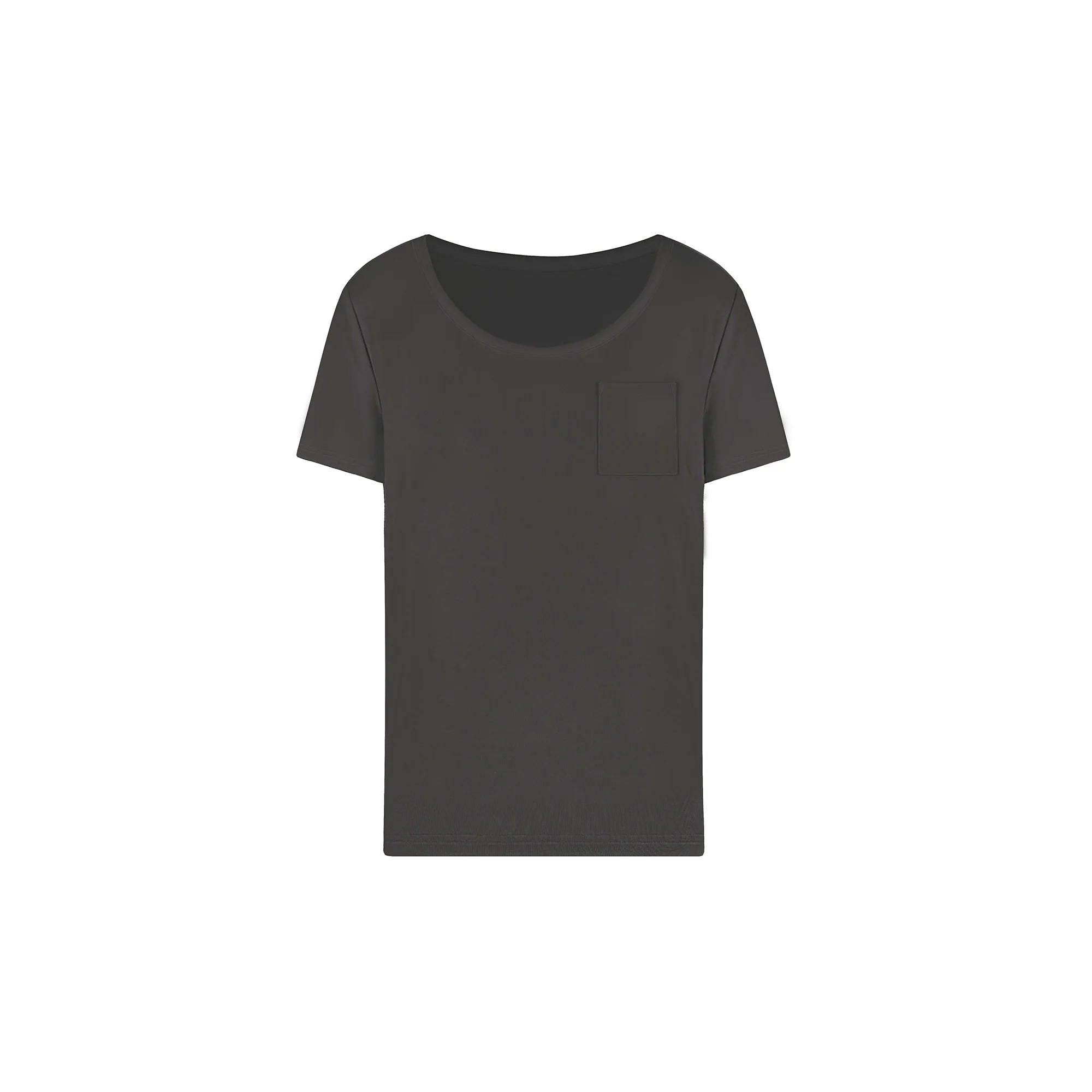 Jim Kennet Cool Big Round Neck Low Chest Loose Tee