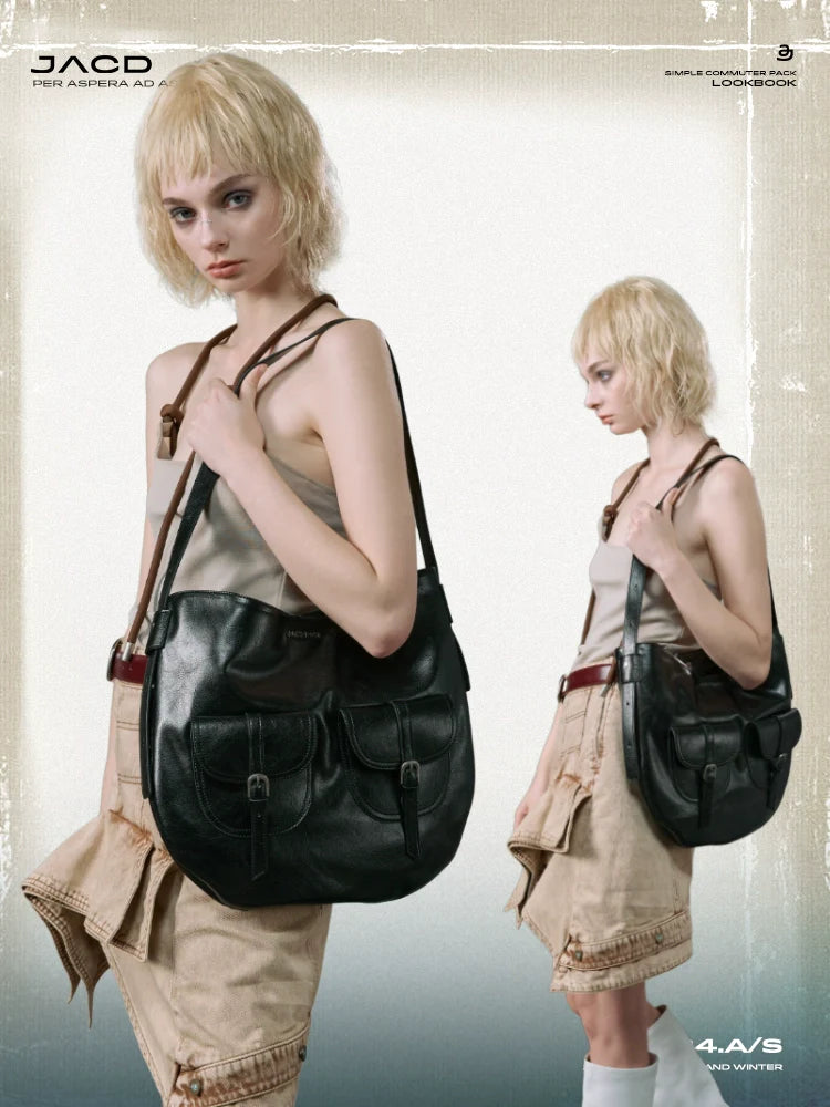 JACD Retro Commuter Large Capacity Leisure Tote Bag