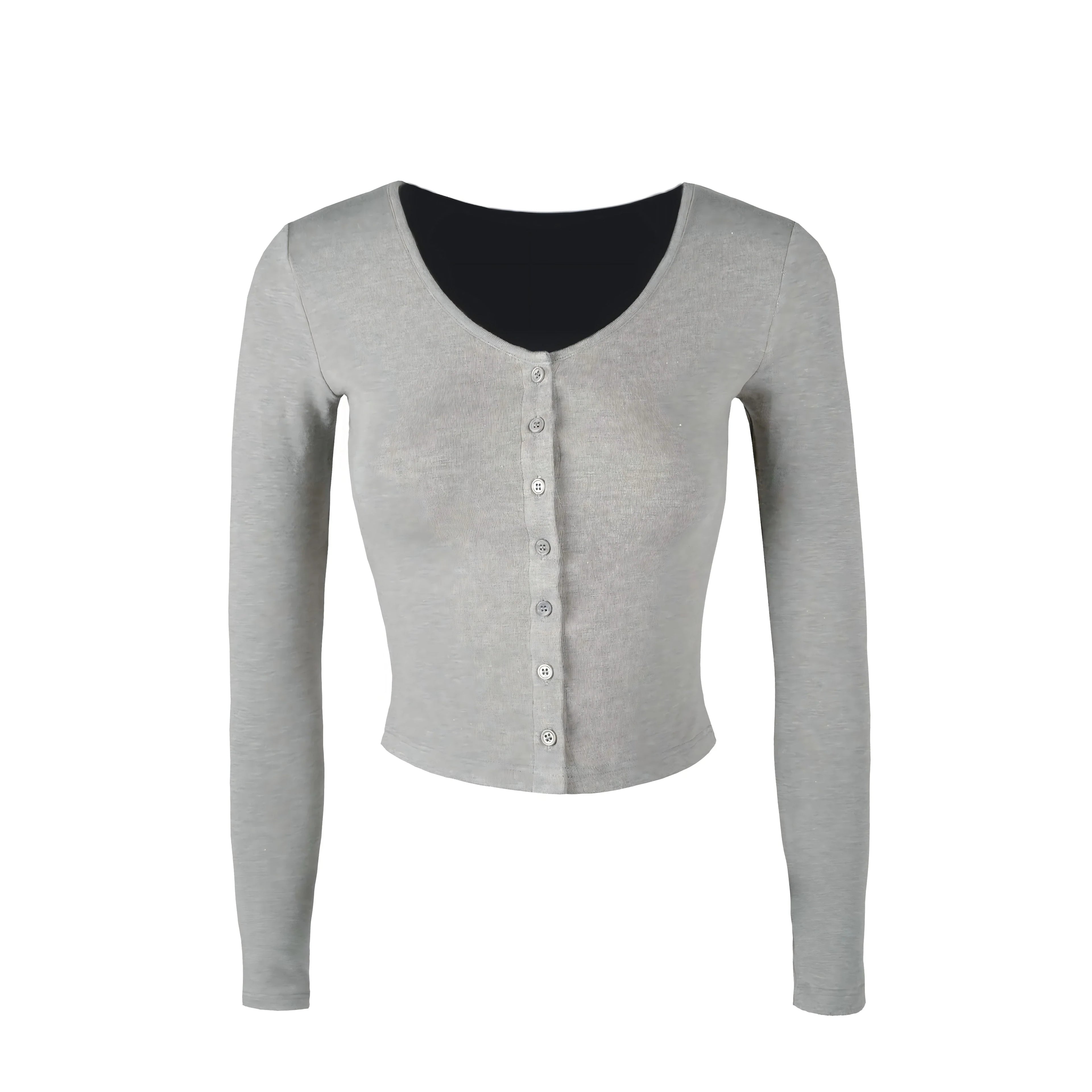 Jim Kennet Short Knitted Long Sleeve Cardigan