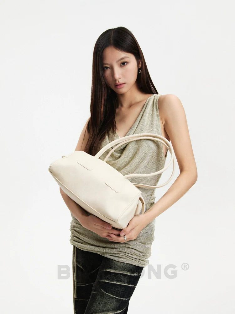 BINGBONG Urban Simple Shoulder Portable Baguette Underarm Bag