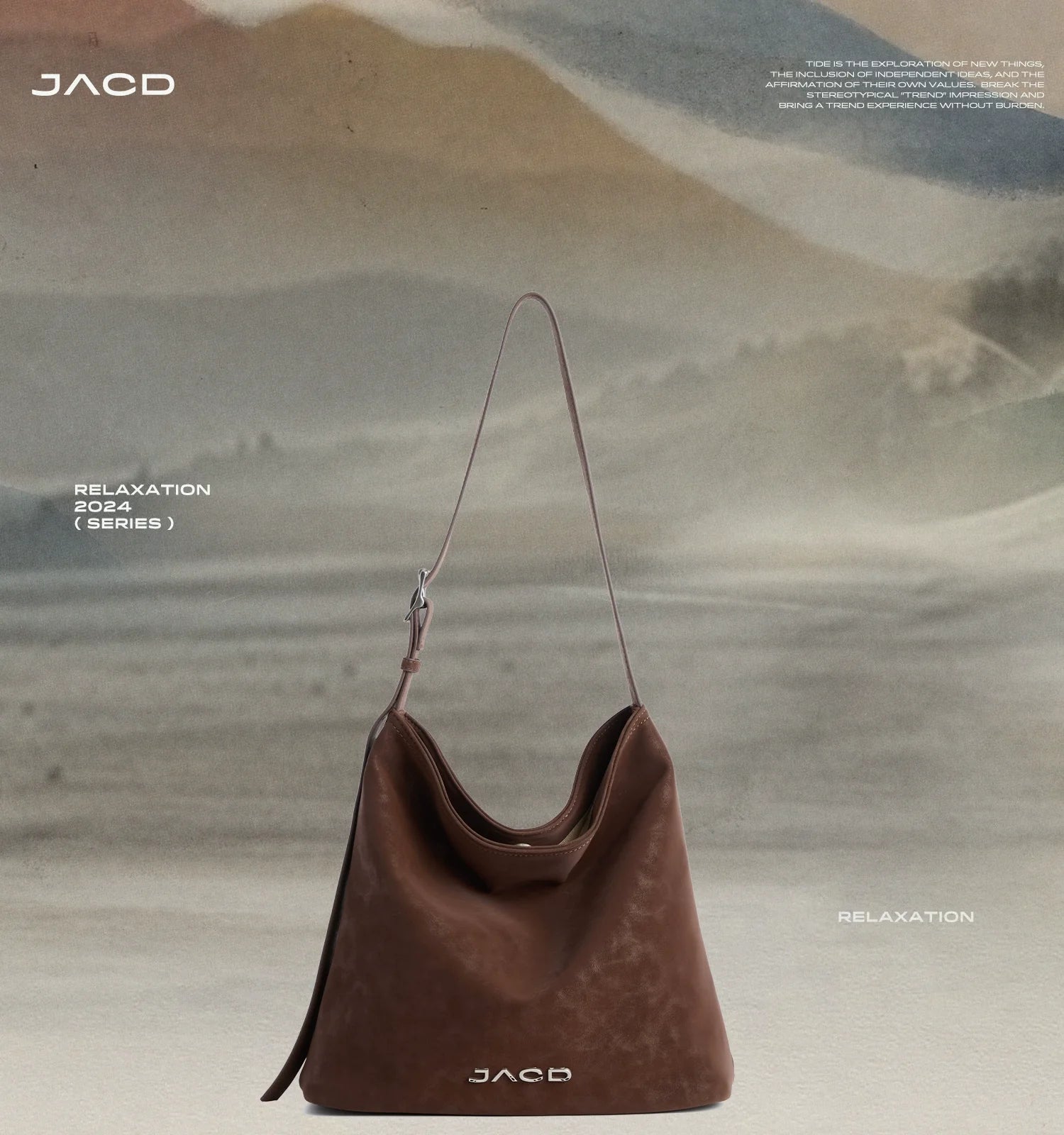 JACD Suede Vintage Bucket Bag