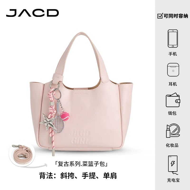 JACD Crossbody Commuter Large Capacity Bucket Bag