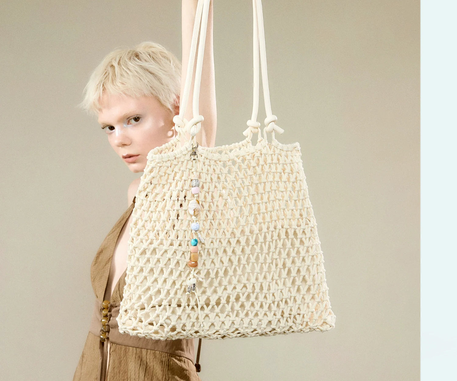 JACD Large Capacity Woven Tote Bag