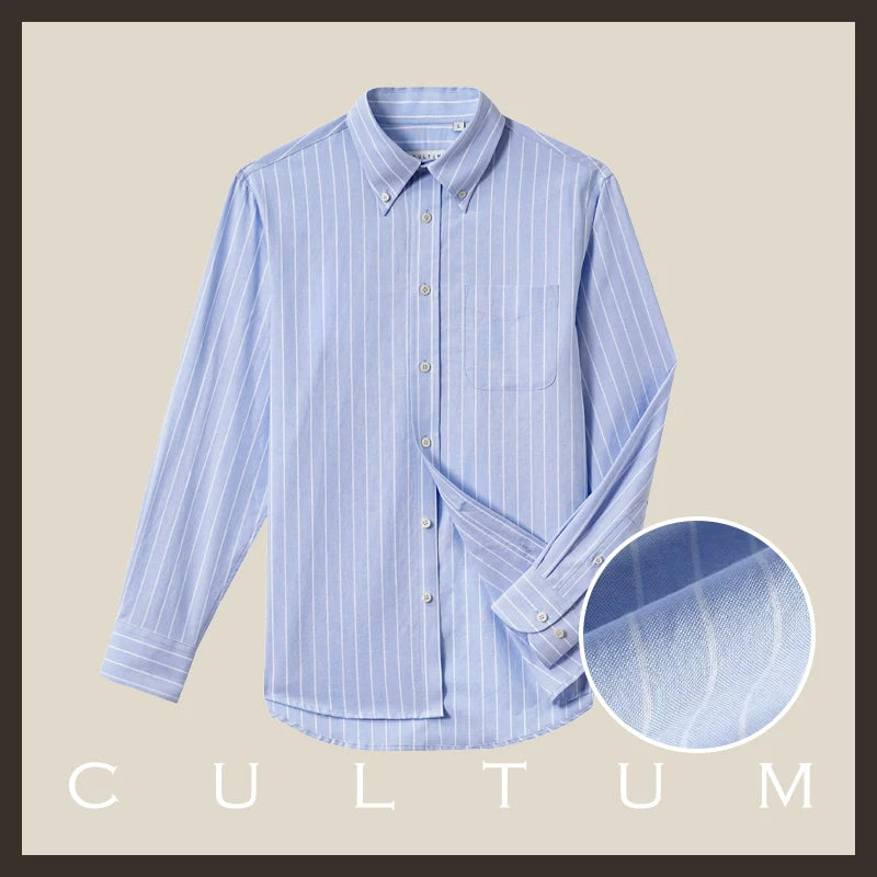 CULTUM Button-down Striped Shirt