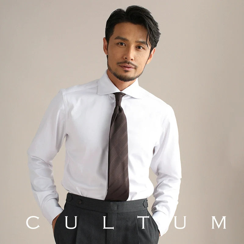 CULTUM Italian Business Casual Windsor Collar Shirt