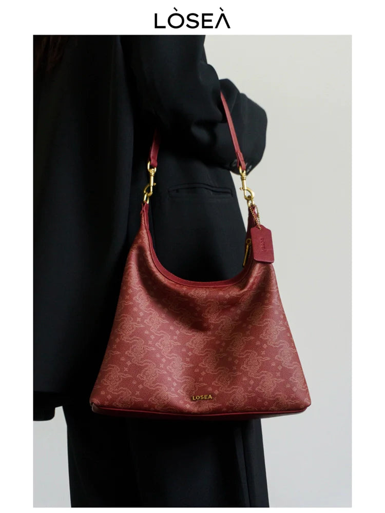 LOSEA Ruyi Moire Shoulder Premium Underarm Bag