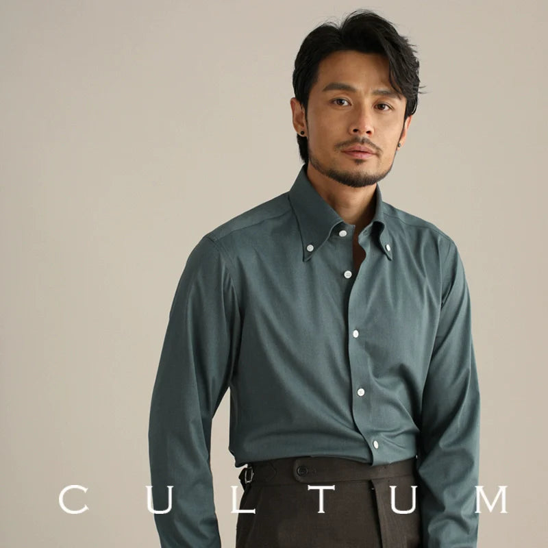 CULTUM Italian Long-sleeved Non-ironing and Easy-to-care Business Casual Shirt