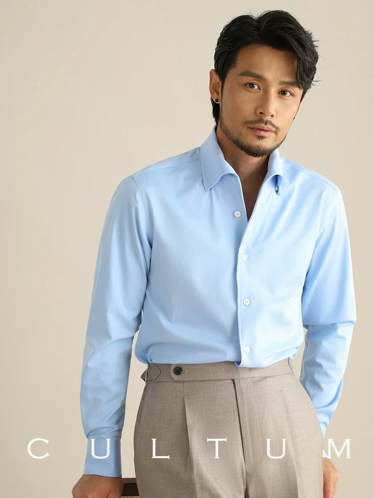 CULTUM Business Casual Slim-fit No-Iron White Shirt