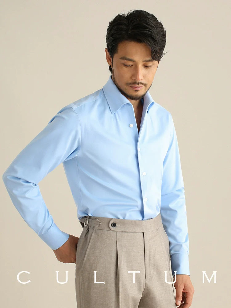 CULTUM Business Casual Slim-fit No-Iron White Shirt