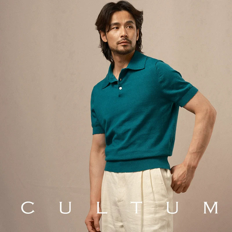 CULTUM Italian Light Short-sleeved Polo Shirt