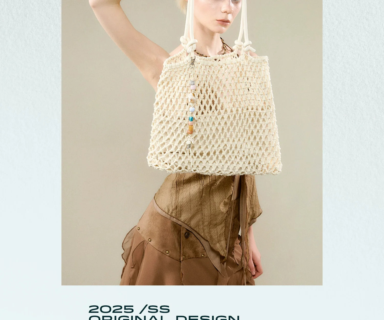 JACD Large Capacity Woven Tote Bag