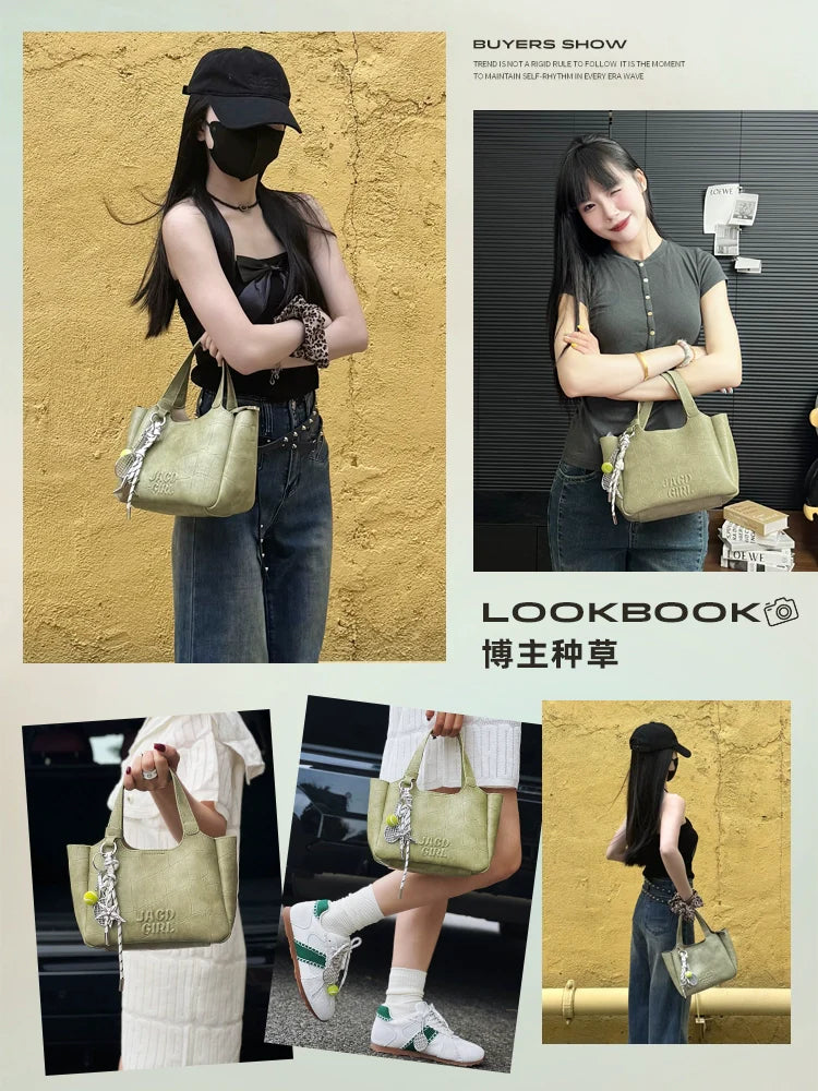 JACD Crossbody Commuter Large Capacity Bucket Bag