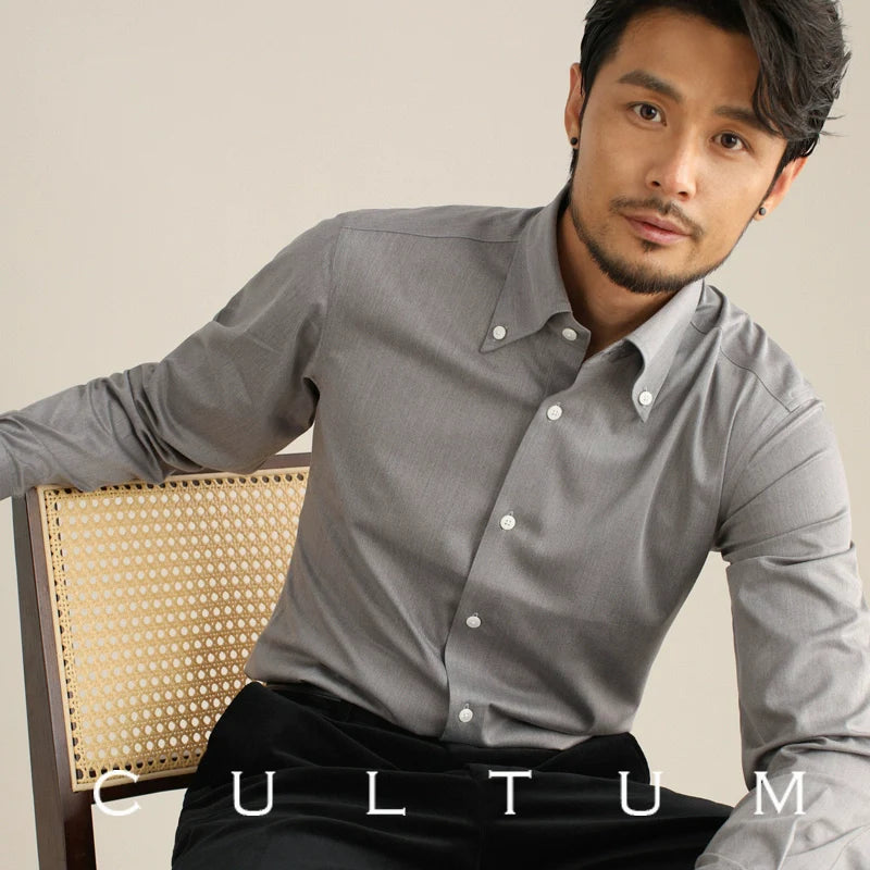 CULTUM Italian Long-sleeved Non-ironing and Easy-to-care Business Casual Shirt