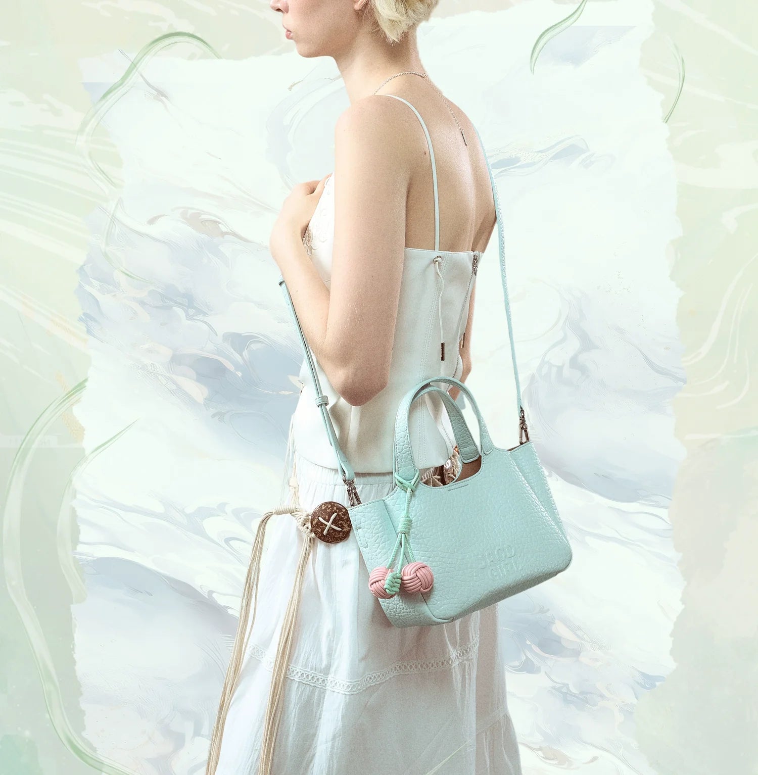 JACD Vegetable Basket Shoulder Messenger Bag