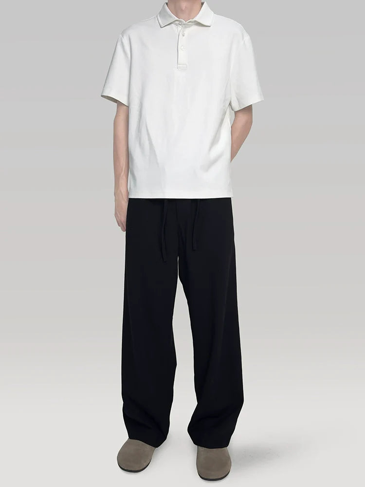 PLUS NO LOGO Casual Button Polo Shirt