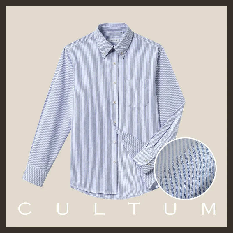CULTUM Button-down Striped Shirt