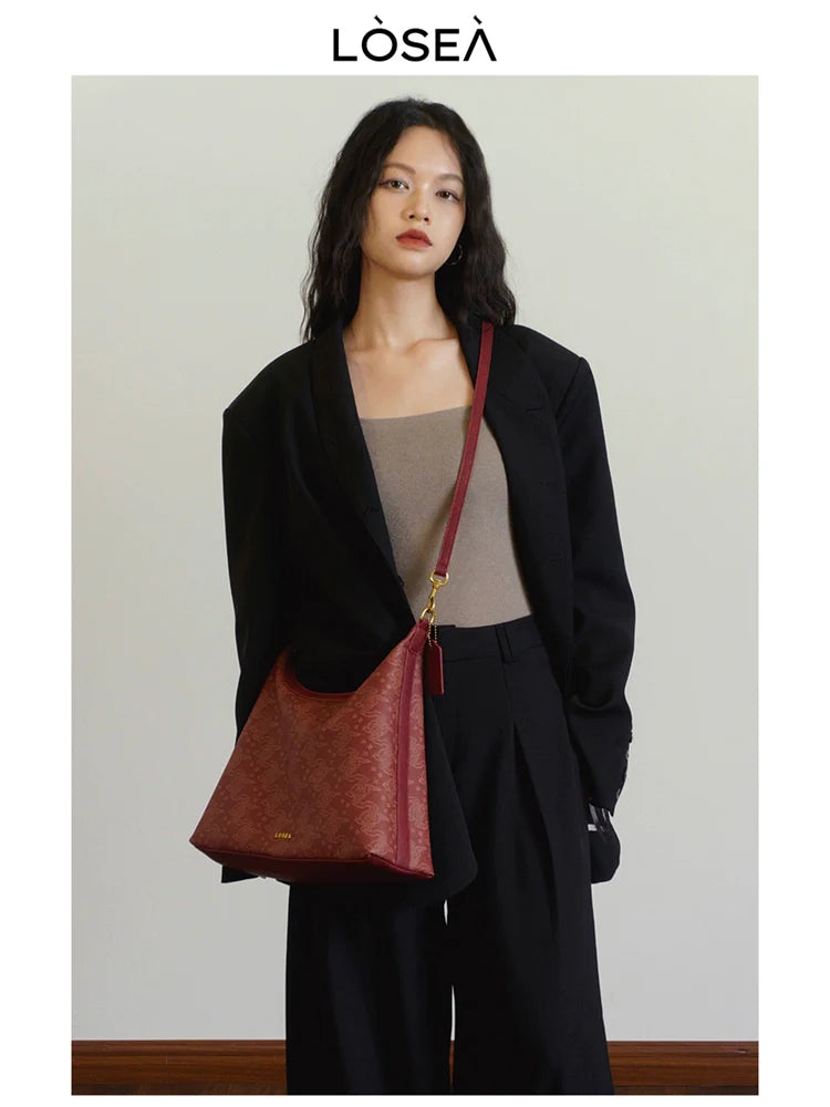 LOSEA Ruyi Moire Shoulder Premium Underarm Bag