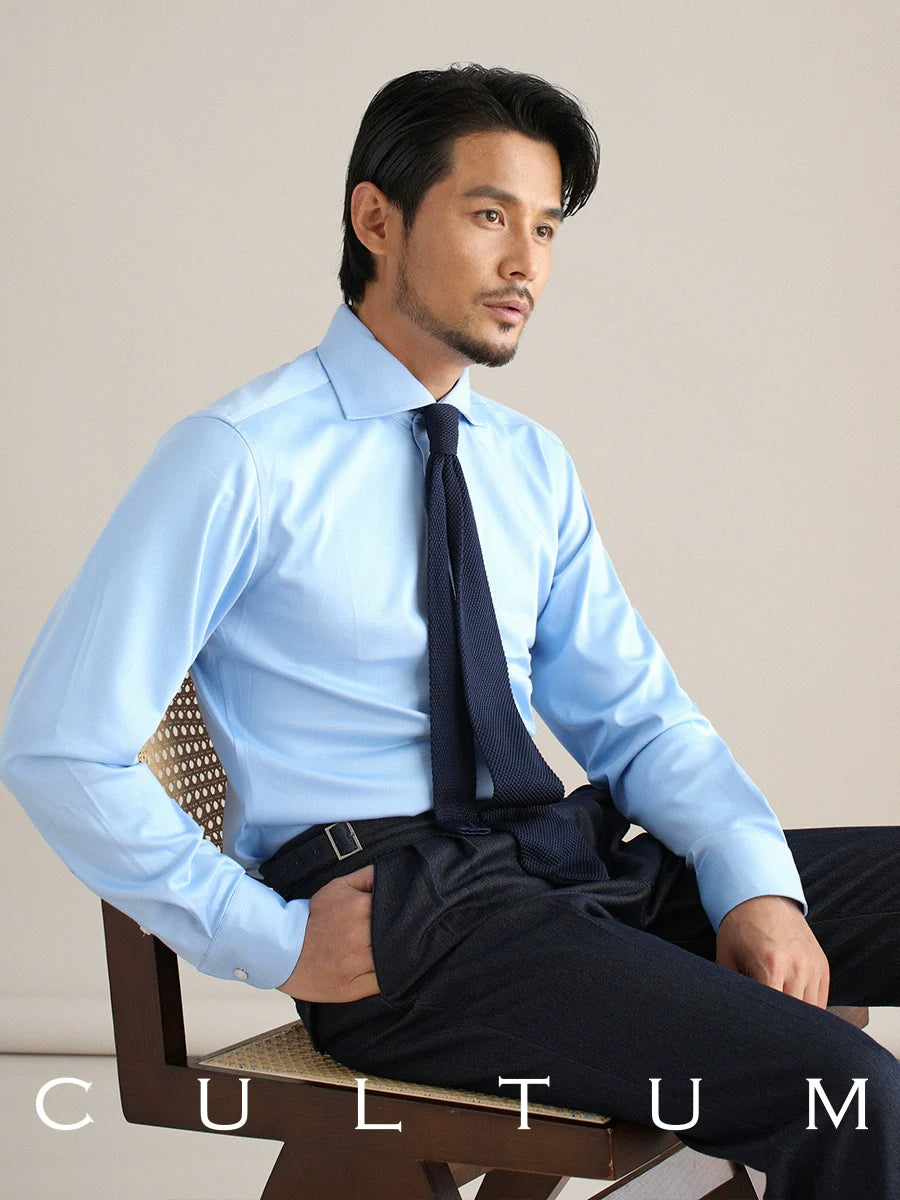 CULTUM Italian Business Casual Windsor Collar Shirt