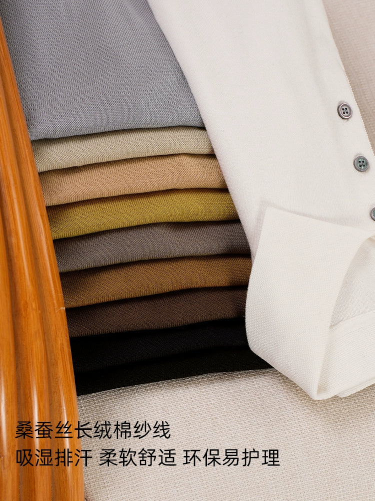 CULTUM  Breathable Knitted Polo Shirt Short Sleeve