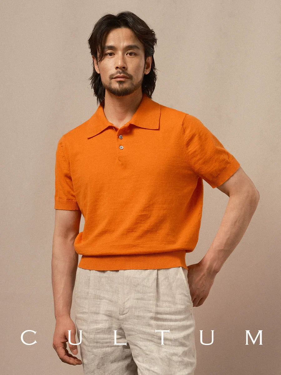 CULTUM Italian Light Short-sleeved Polo Shirt