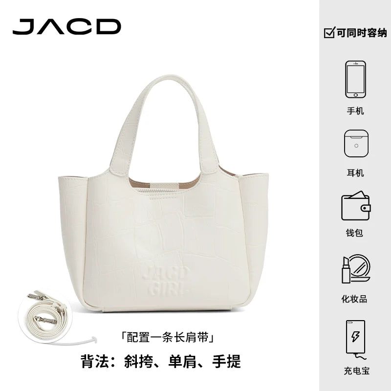 JACD Large Capacity Commuter Crossbody Bucket Bag