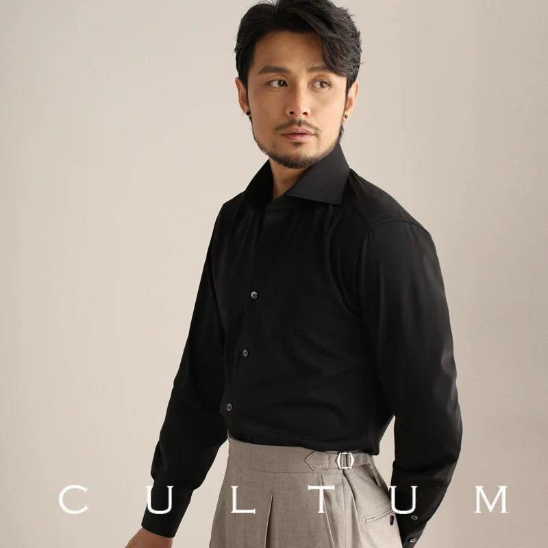 CULTUM Italian Business Casual Windsor Collar Shirt