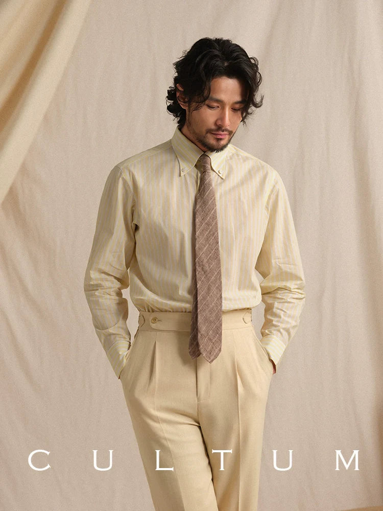 CULTUM Long Sleeve Casual Retro Shirt