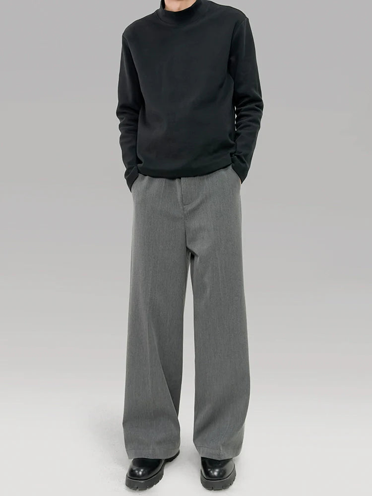 PLUS NO LOGO Drape Anti-wrinkle A-shaped Trousers