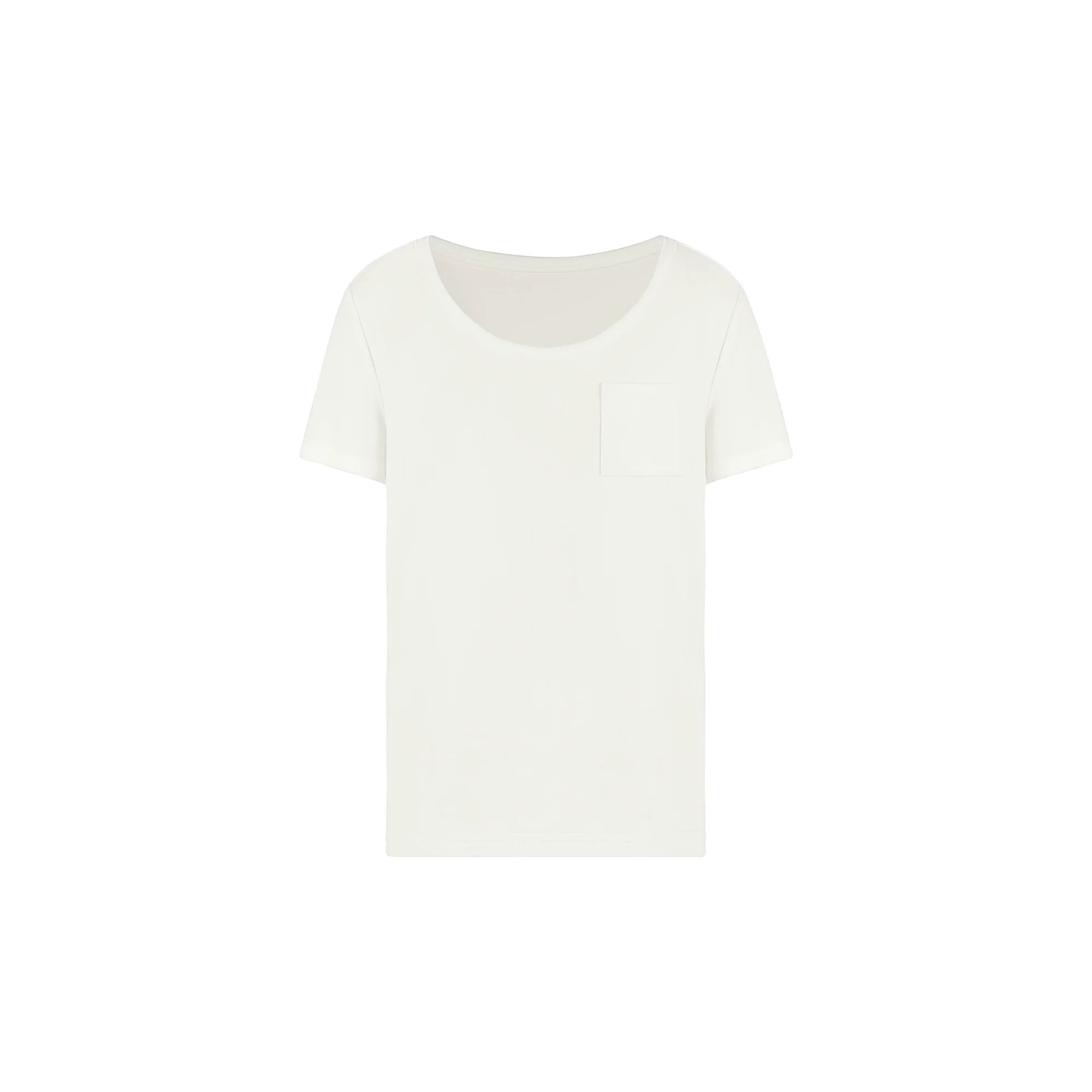 Jim Kennet Cool Big Round Neck Low Chest Loose Tee