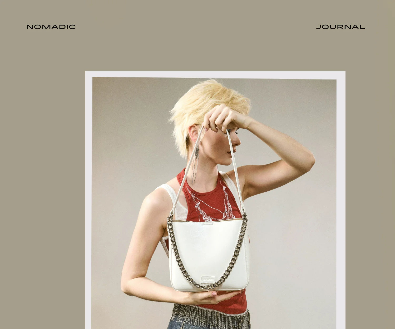 JACD Korean Version of Fashion Casual Chain Shoulder Messenger Bag