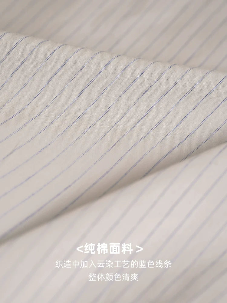 CULTUM ivy Style Hidden Button-neck College Shirt