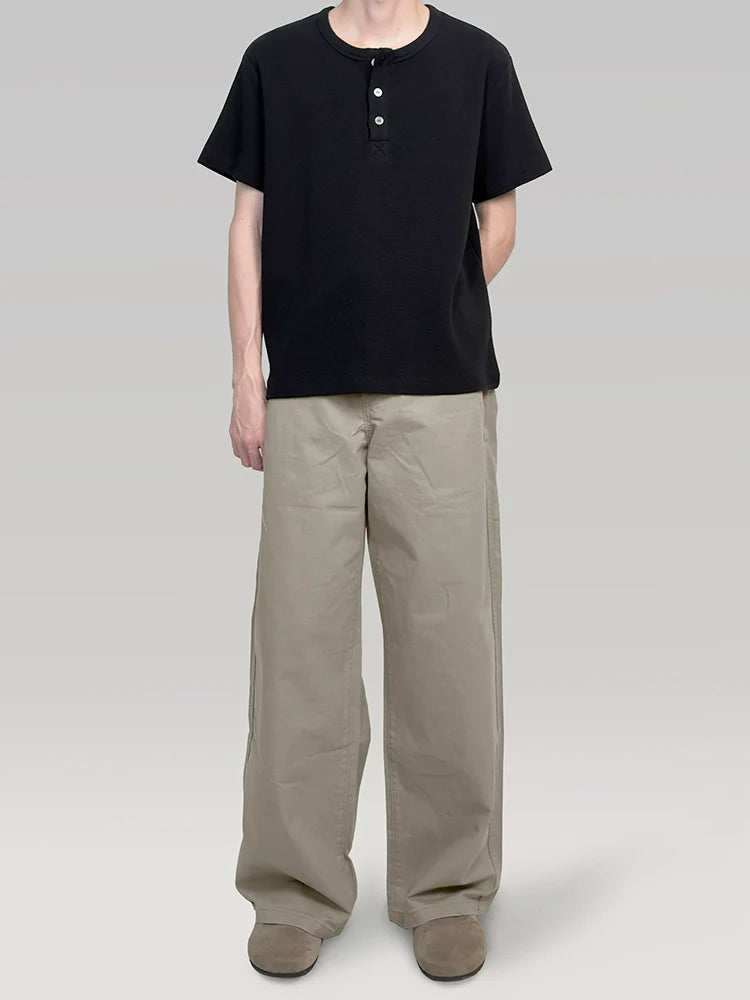 PLUS NO LOGOA Wide-leg Straight Trousers