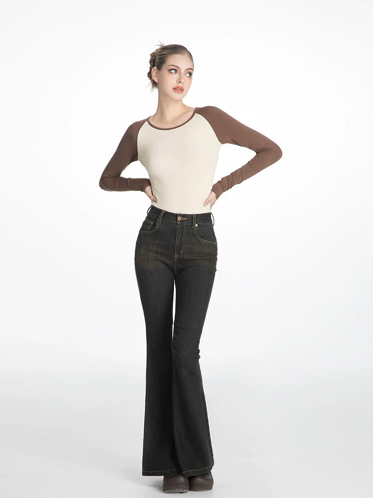 ABMY Shoulder Sleeves Versatile Base Contrasting Long Sleeves