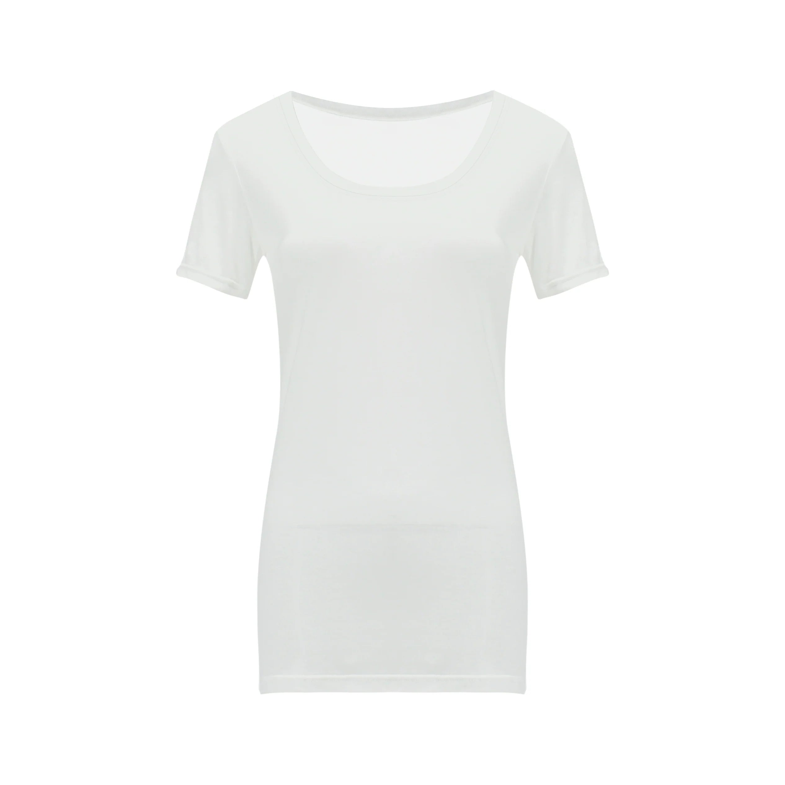 Jim Kennet Micro Transparent Loose U Neck Short Tee