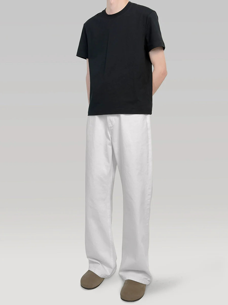 PLUS NO LOGOA Straight Washed Jeans