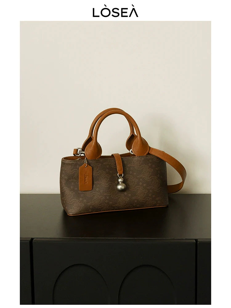 LOSEA Ruyi Cloud Pattern National Style Gourd Shoulder Bag