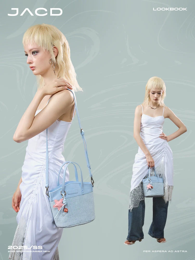 JACD Woven Beach Shoulder Messenger Bag