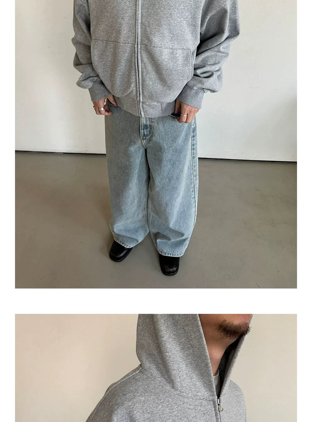 Anniehall Zip Hooded Sweater