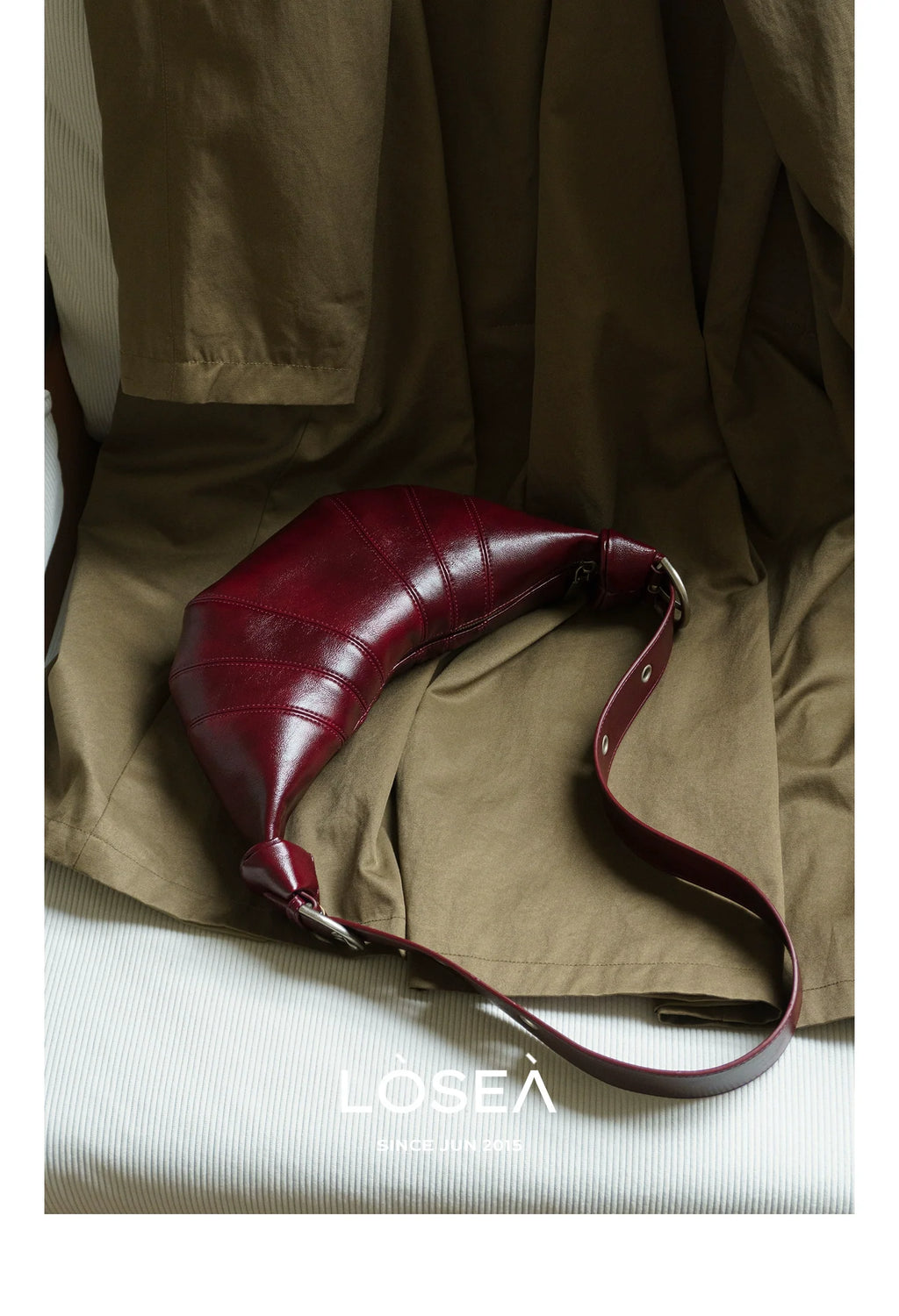 LOSEA Premium Textured Versatile Retro Shoulder Crossbody Bag